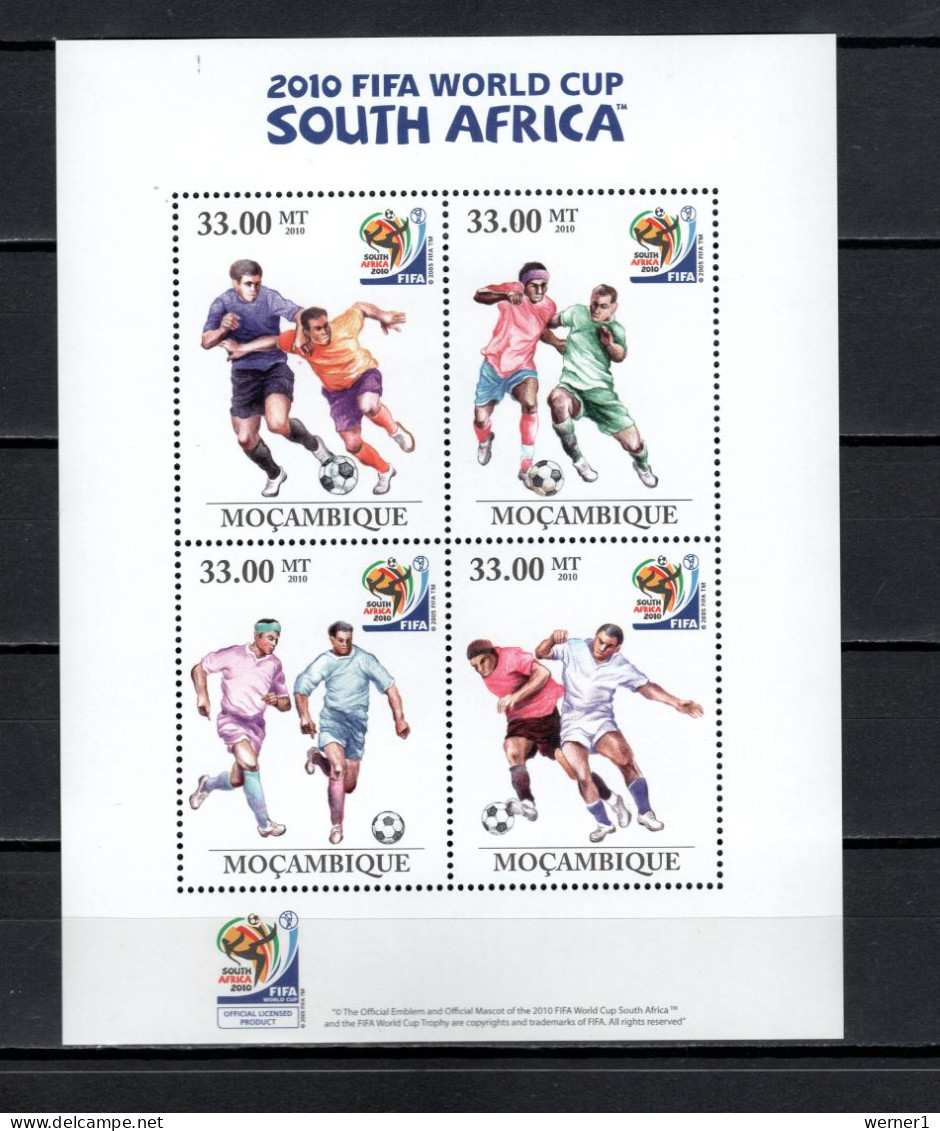 Mozambique 2010 Football Soccer World Cup Sheetlet MNH - 2010 – Sud Africa