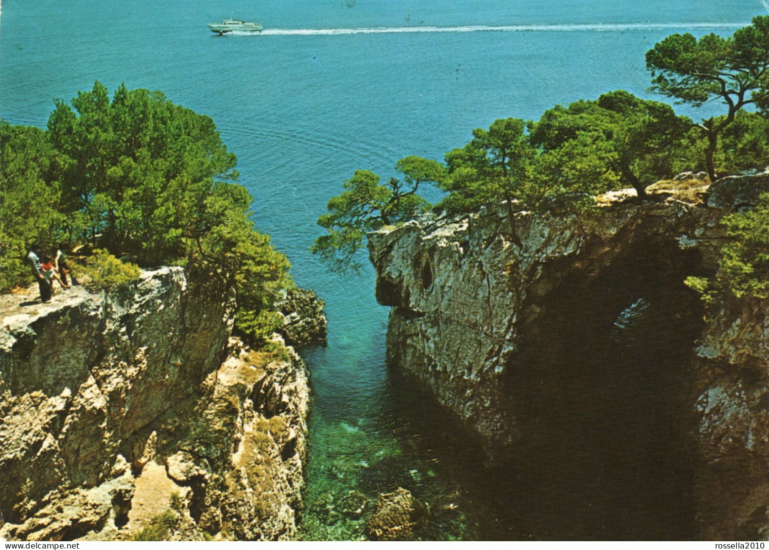 CARTOLINA ITALIA 1980 FOGGIA ISOLE TREMITI S. DOMINO GROTTA DELLE VIOLE Italy Postcard ITALIEN Ansichtskarten - Foggia