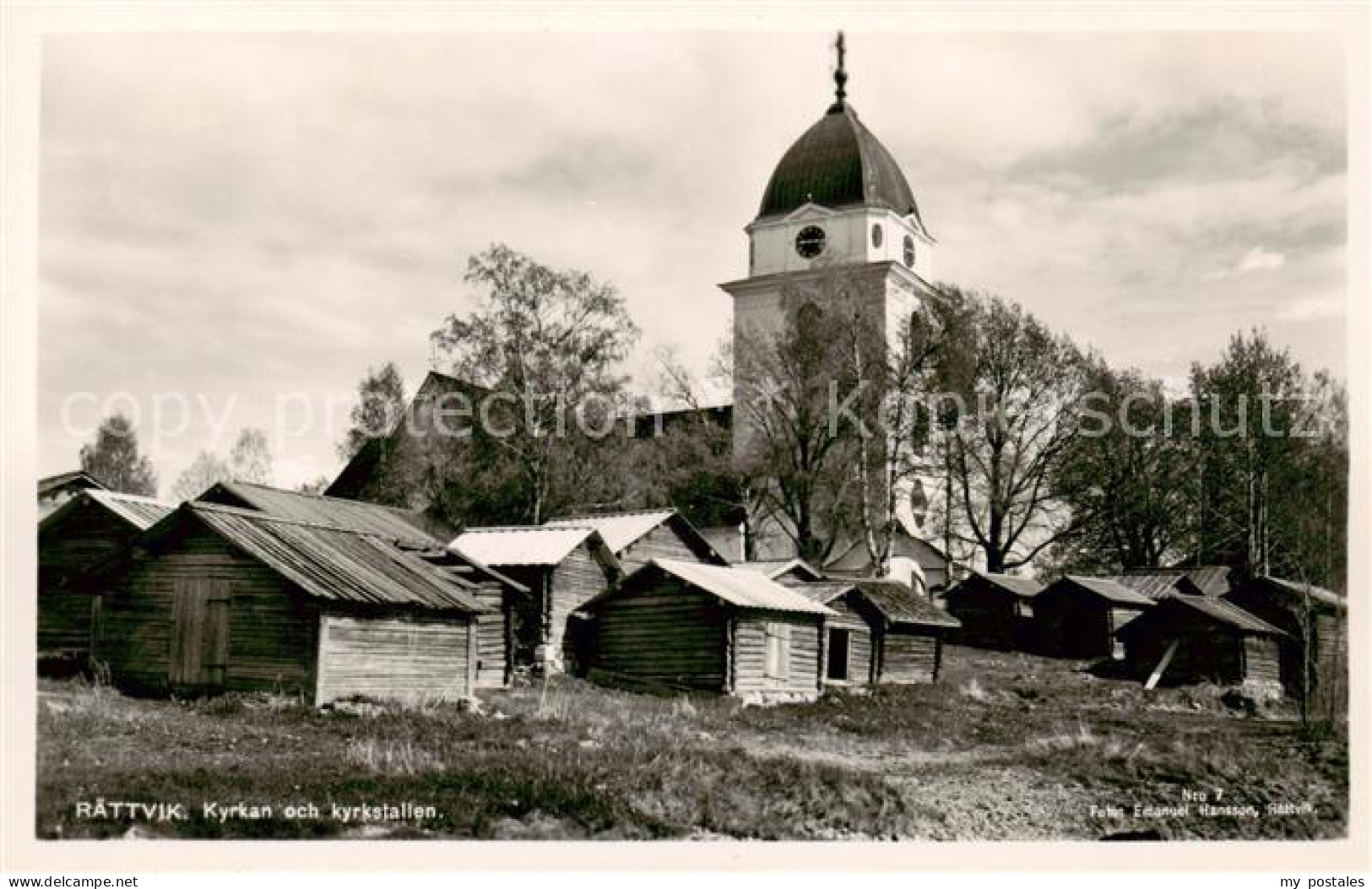 73791953 Raettvik Sweden Kyrkan Och Kyrkstallen  - Sweden