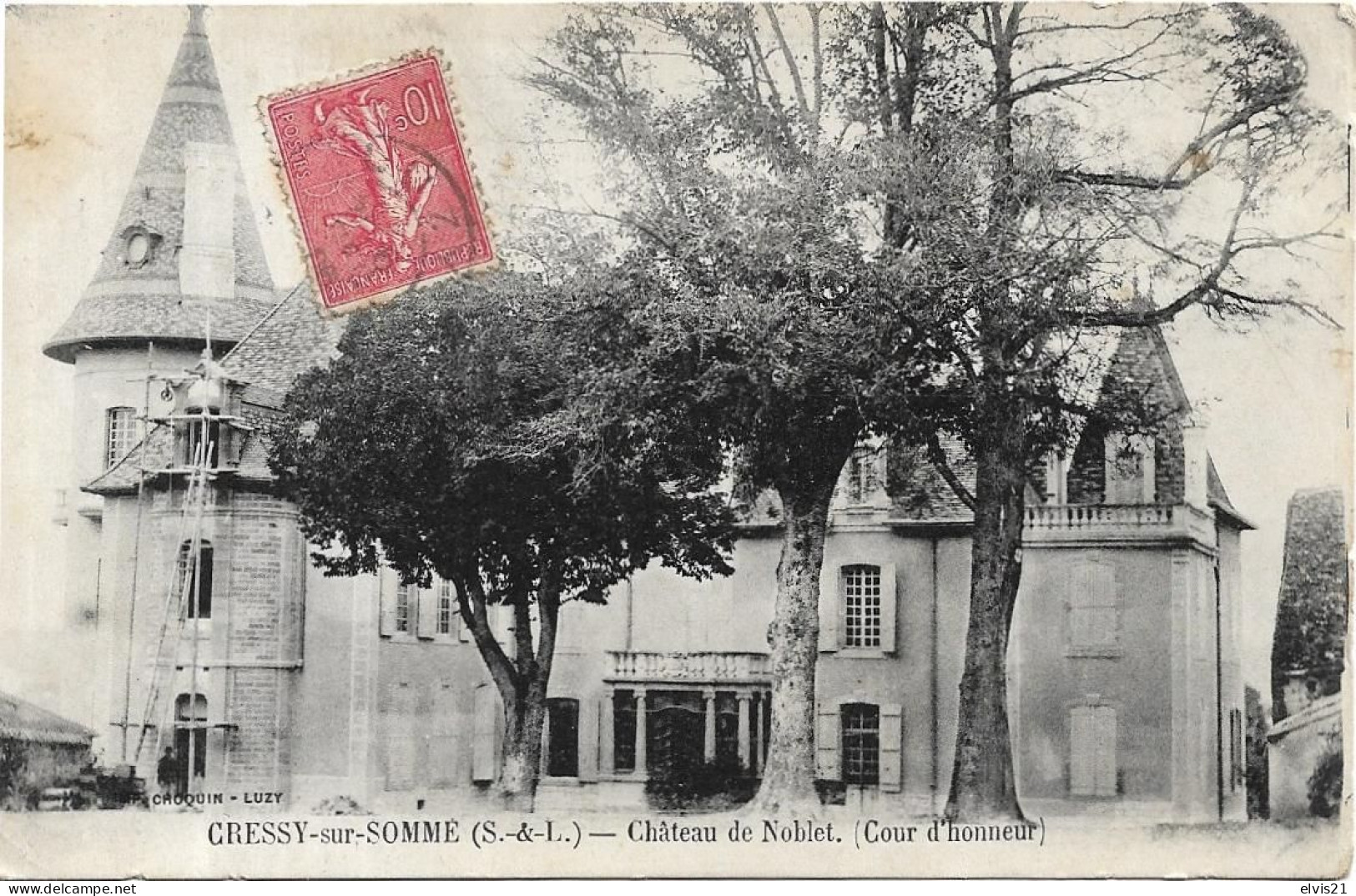 CRESSY SUR SOMME Château De Noblet. Travaux - Autres & Non Classés