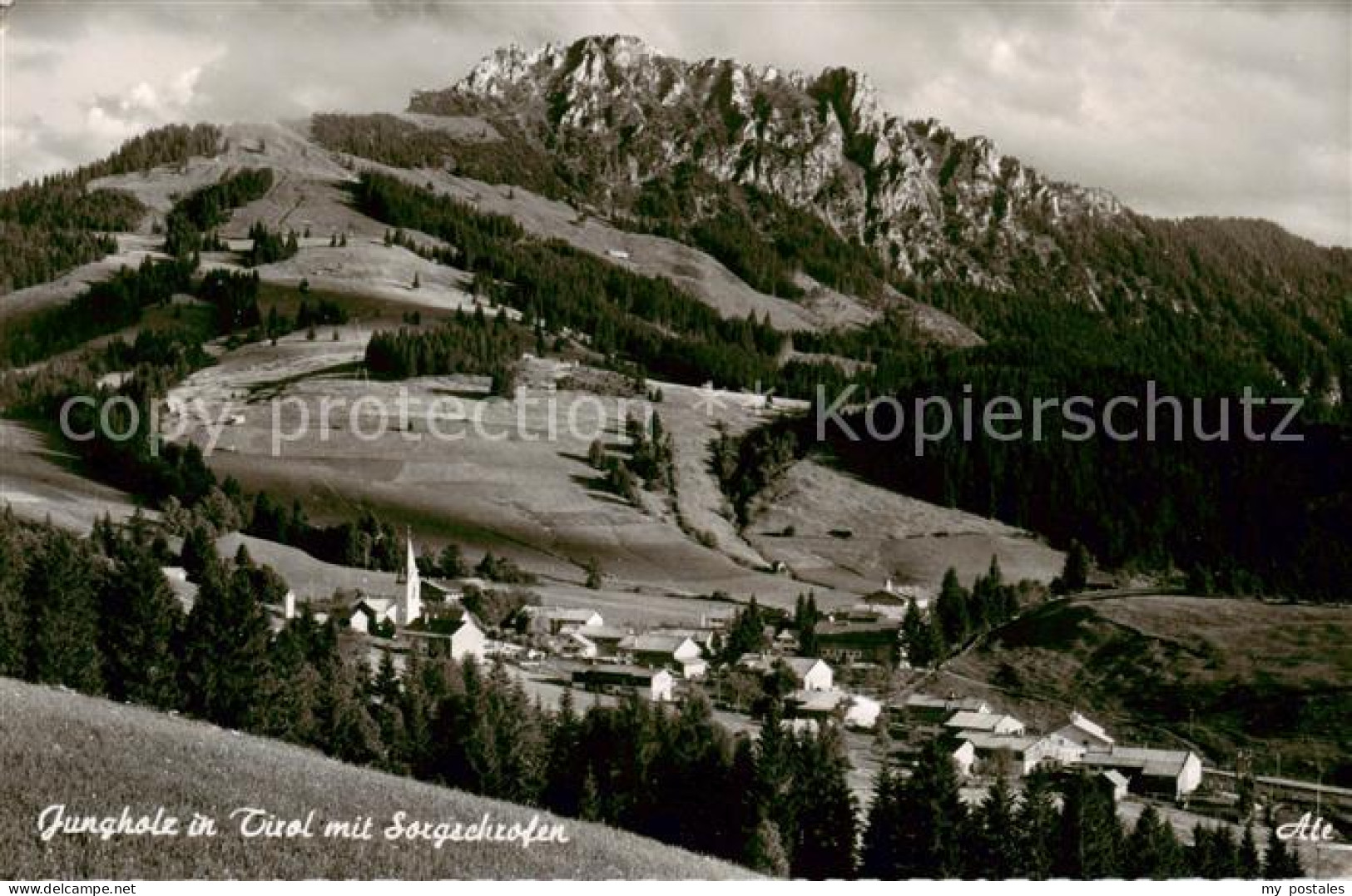 73791913 Jungholz Tirol AT Panorama Mit Sorgschrofen  - Sonstige & Ohne Zuordnung