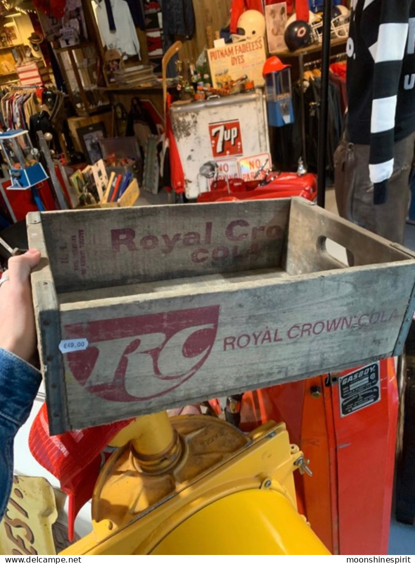 Crate Vintage American Soda Royal Crown Coca Cola / Caisse Soda Américain Vintage Coca Cola - Limonade