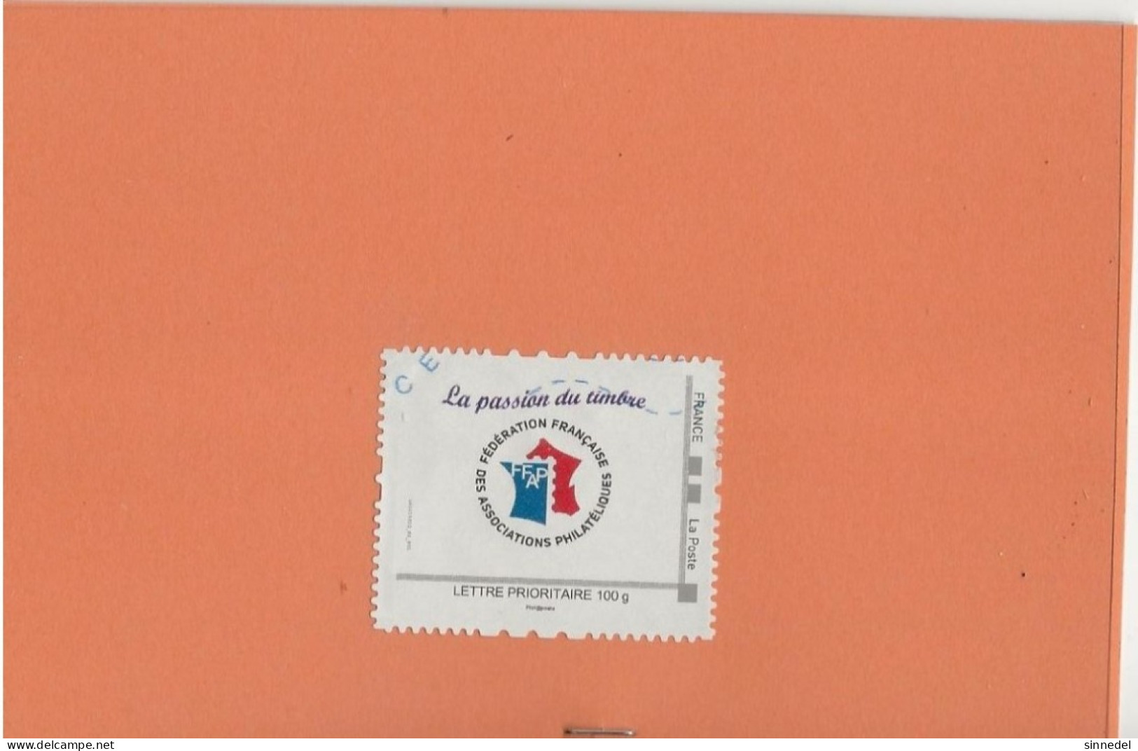 France LETTRE PRIORITAIRE  LA PASSION DU TIMBRE   100 Grs  Phil@poste - Used Stamps