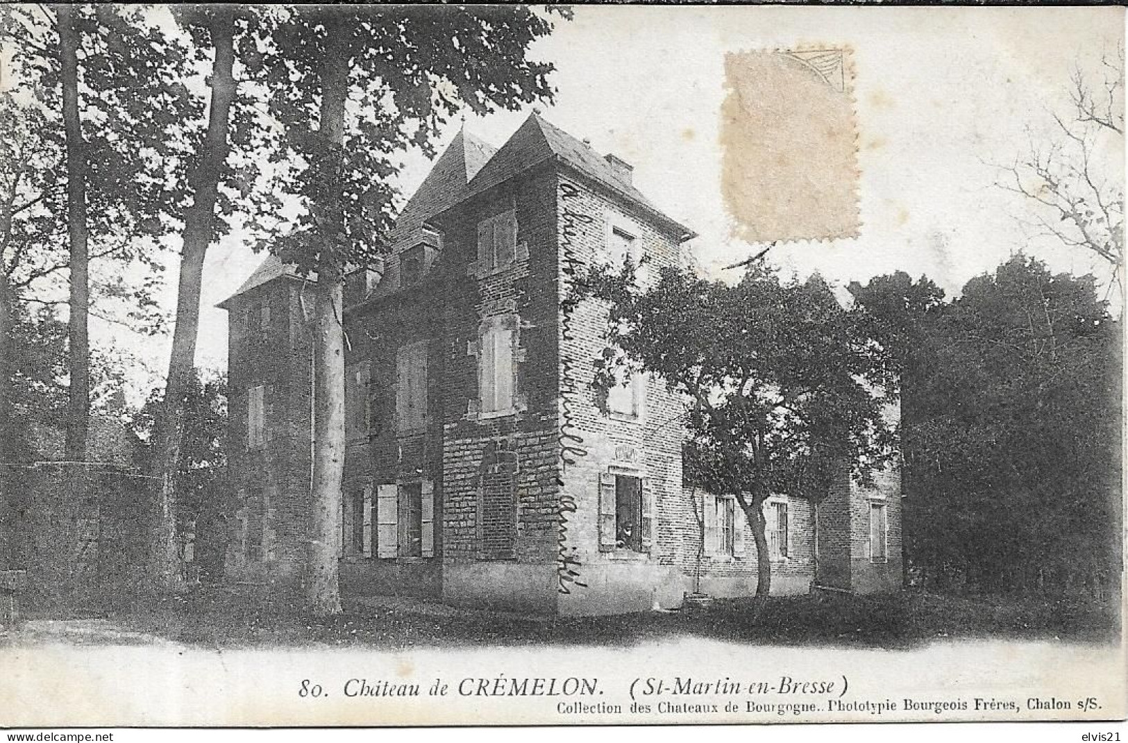 SAINT MARTIN EN BRESSE Château De Crémelon - Autres & Non Classés