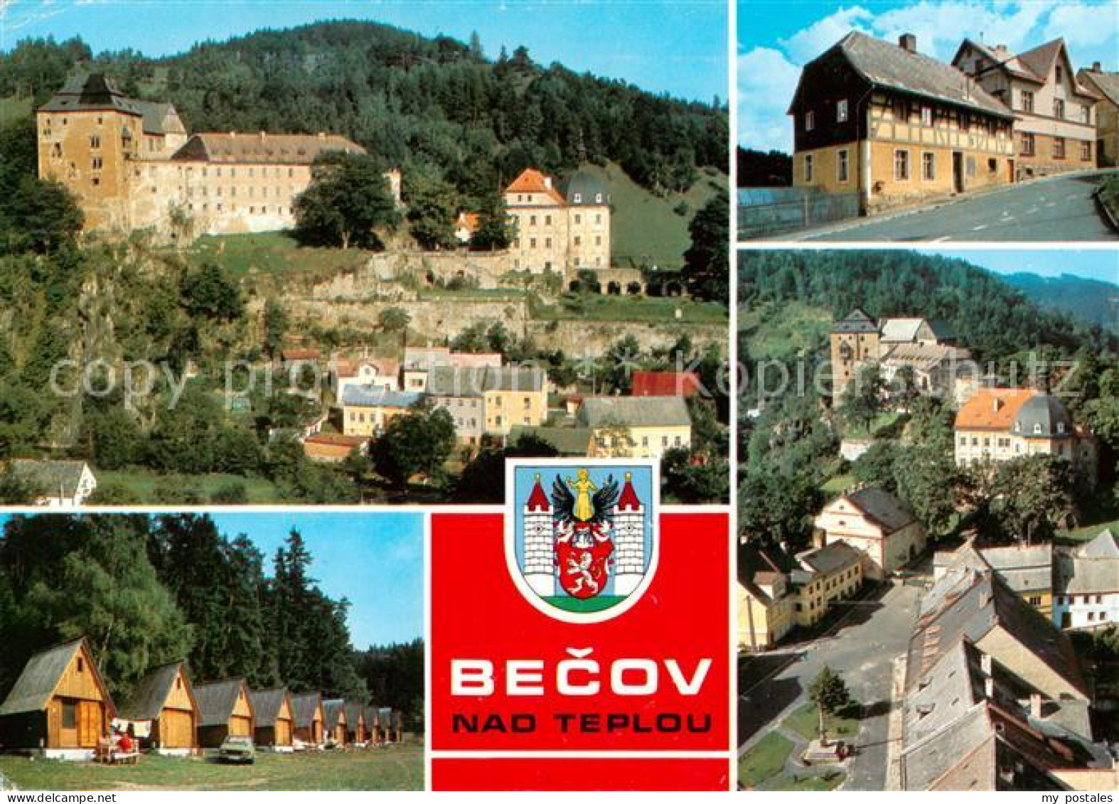 73791871 Becov Nad Teplou CZ Stadtbild Mit Burg Und Schloss Ferienhaeuser  - Czech Republic