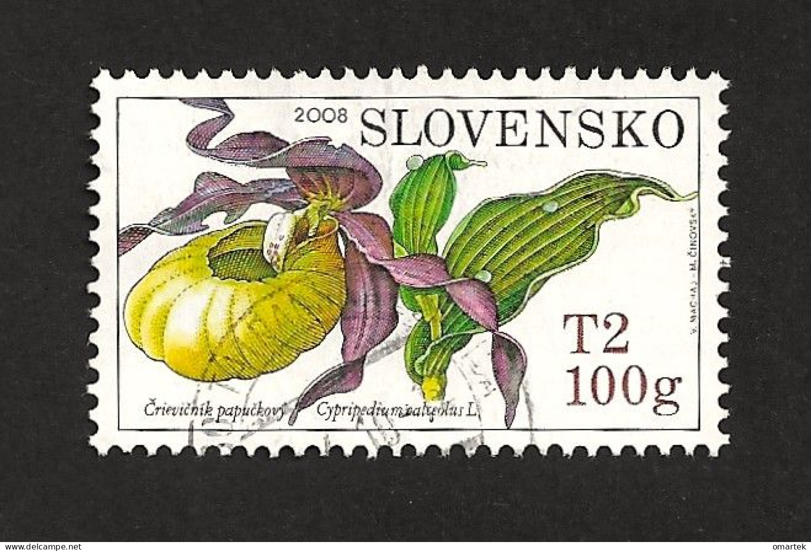 Slovakia Slowakei 2008 Gest. ⊙ Mi 590 Sc 551 Yv 514 Orchid. Cypripedium Calceolus. - Gebraucht