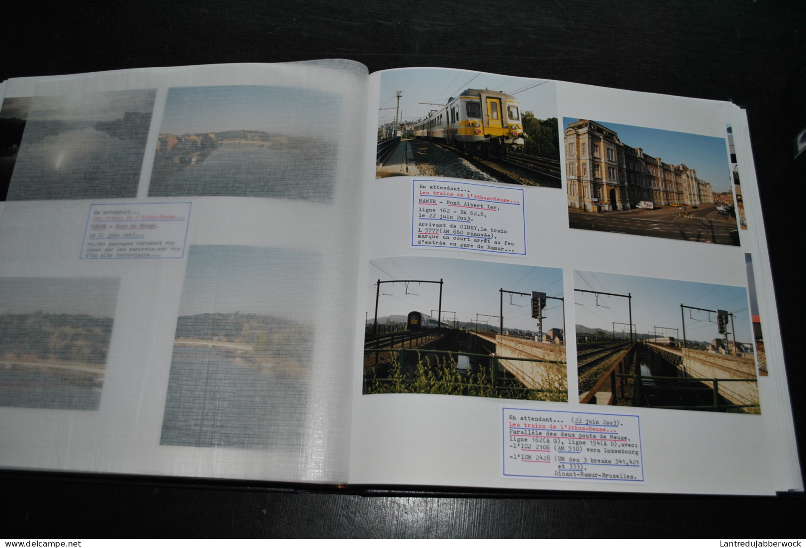 Album photo 135-3 & 4 Athus Meuse Ligne 154 Namur Dinant Ligne 166 Neffe Houyet HLE 13 Autorail AR 41 ICT Kayaks SNCB