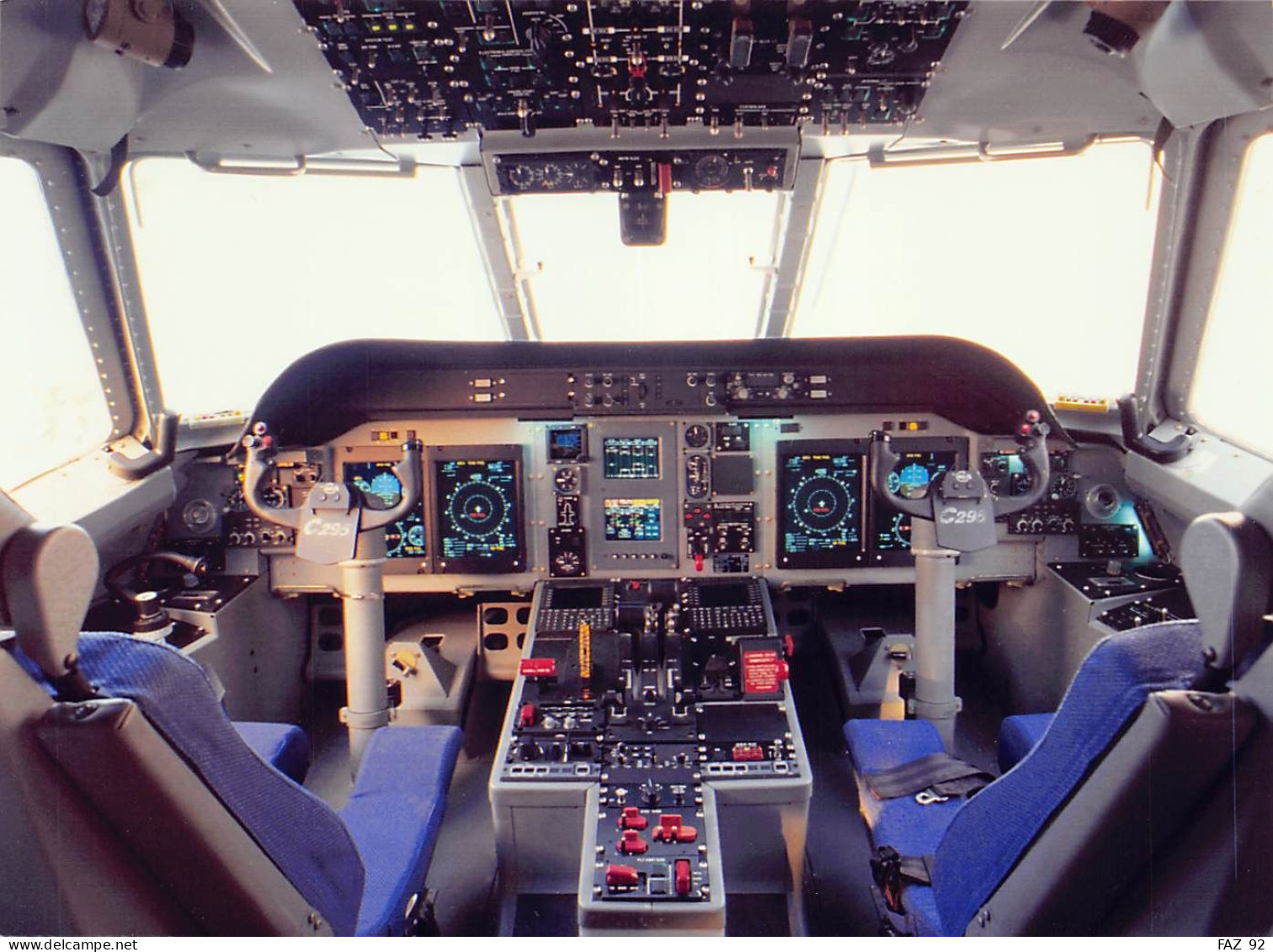 Casa CN-235/C-295 Cockpit - +/- 180 X 130 Mm. - Photo Presse Originale - Aviazione