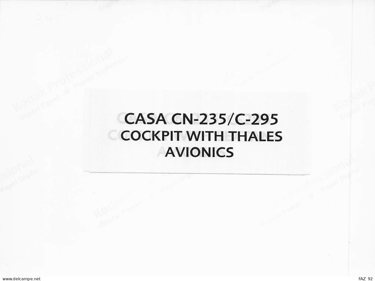 Casa CN-235/C-295 Cockpit - +/- 180 X 130 Mm. - Photo Presse Originale - Luftfahrt
