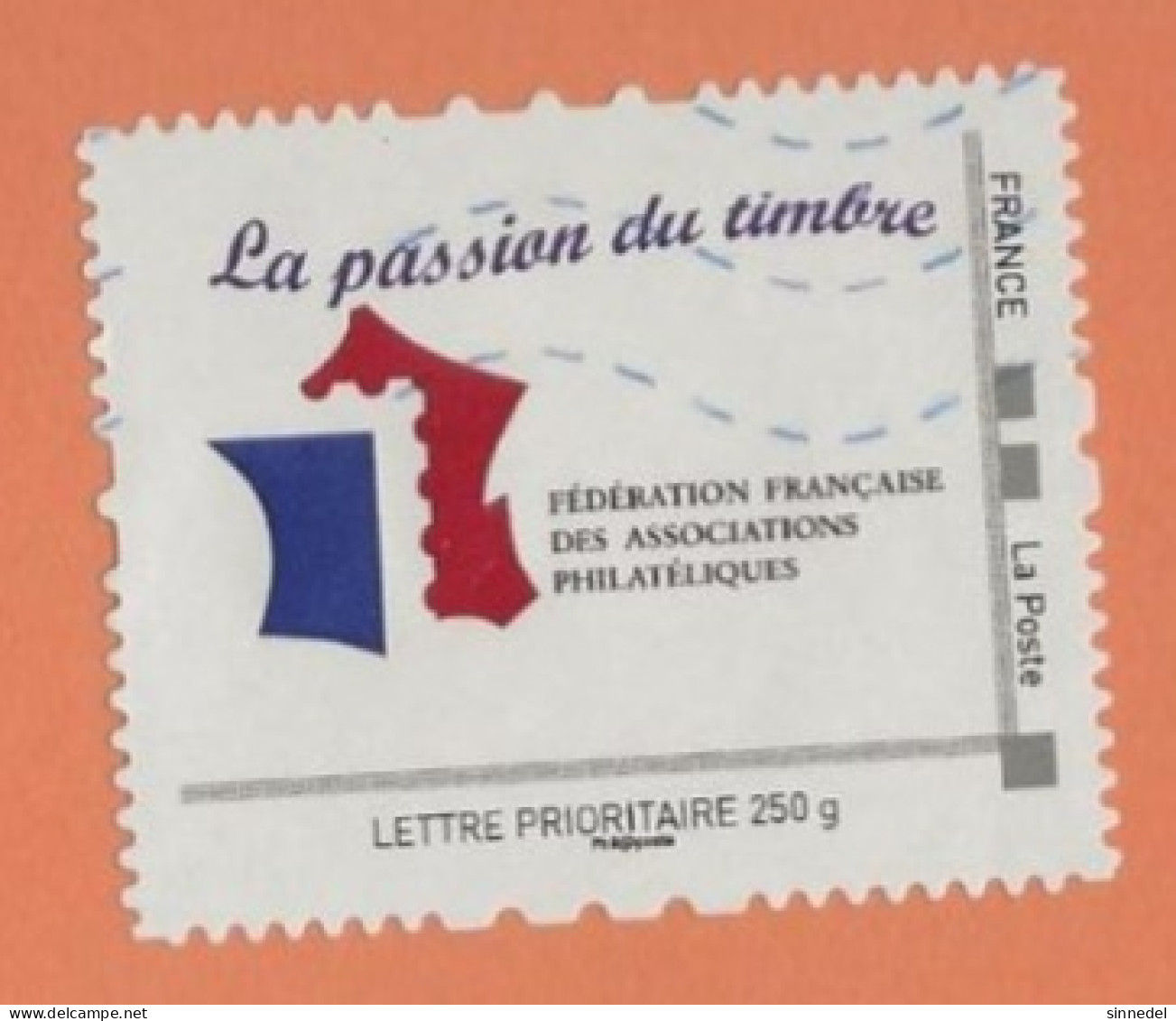 France LETTRE PRIORITAIRE  LA PASSION DU TIMBRE   250 Grs  Phil@poste - Usados