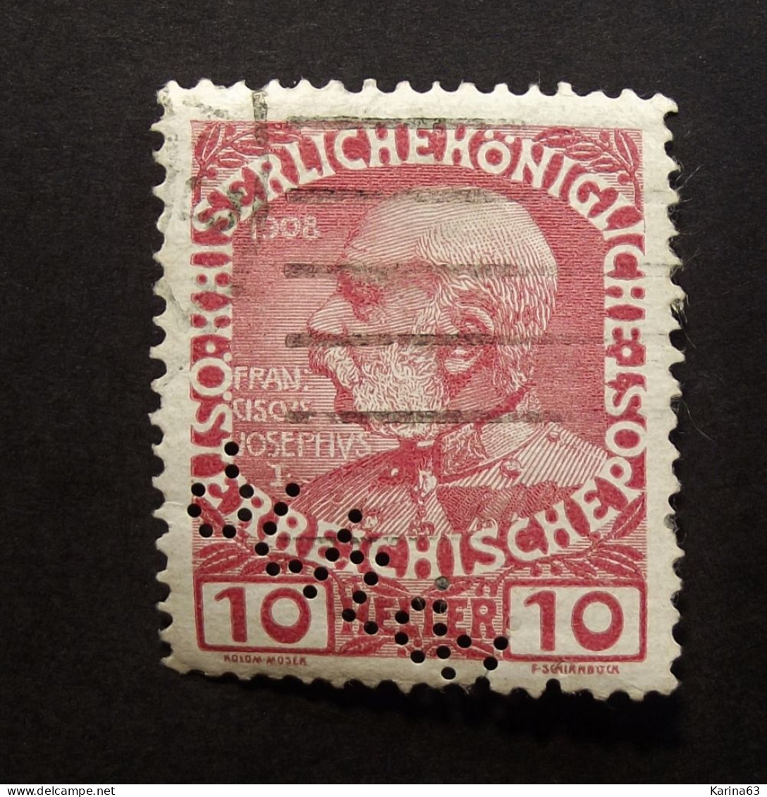 Österreich - Autriche - Oostenrijk - Perfin - Perforé - Lochung  - SJH &   - Cancelled - Used Stamps