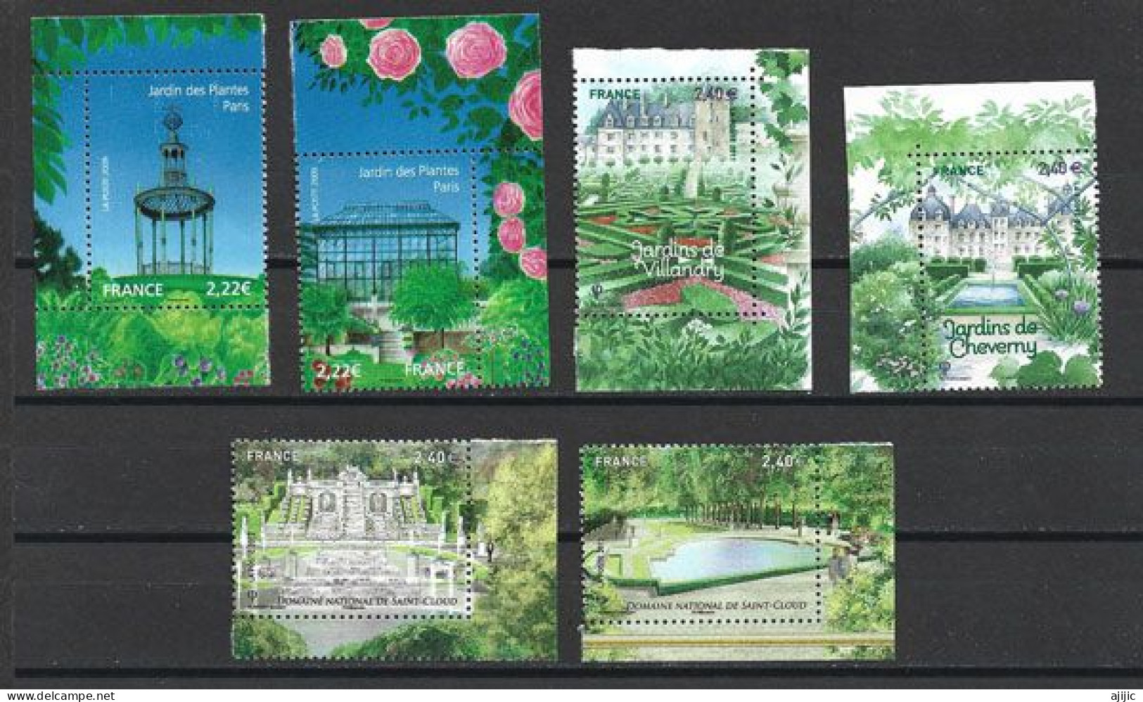 Les Beaux Jardins De France. 6 Timbres Neufs **, Hautes Faciales - Ungebraucht