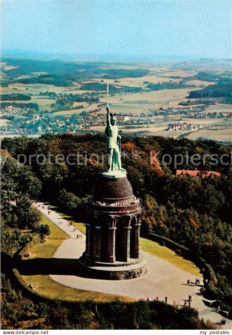 73791780 Detmold Hermannsdenkmal Fliegeraufnahme Detmold - Detmold