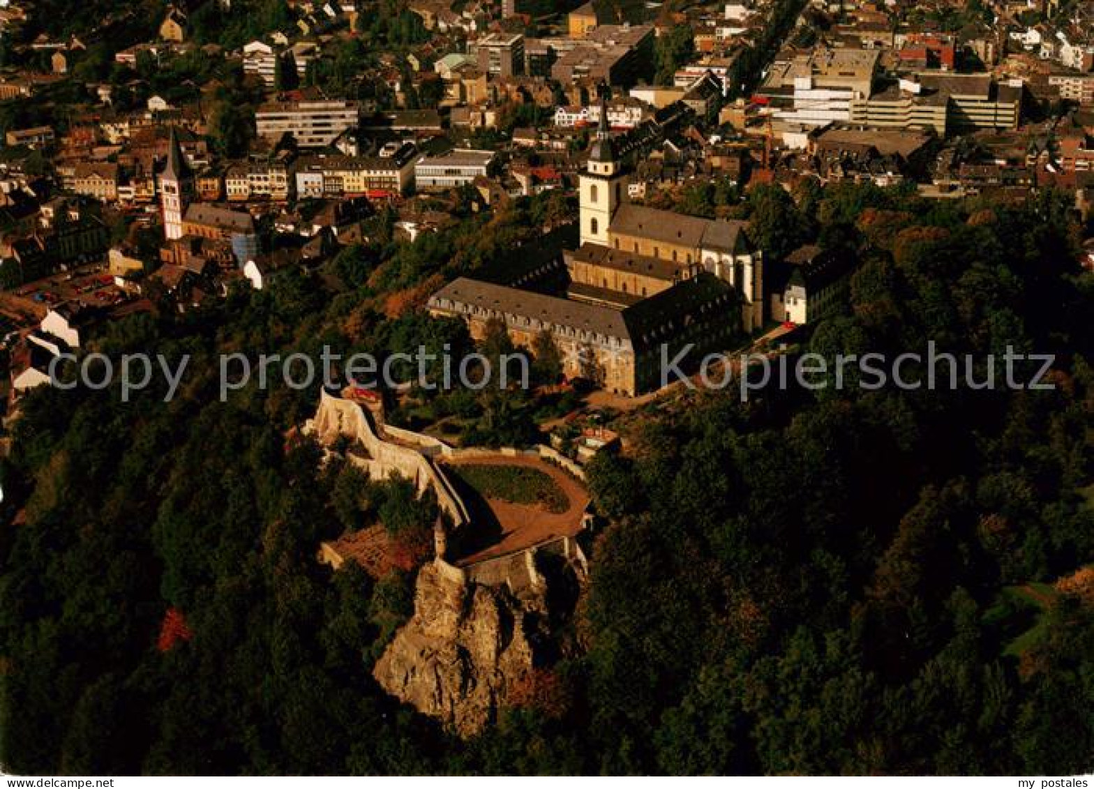 73791779 Siegburg Benediktinerabtei St Michael Fliegeraufnahme Siegburg - Siegburg