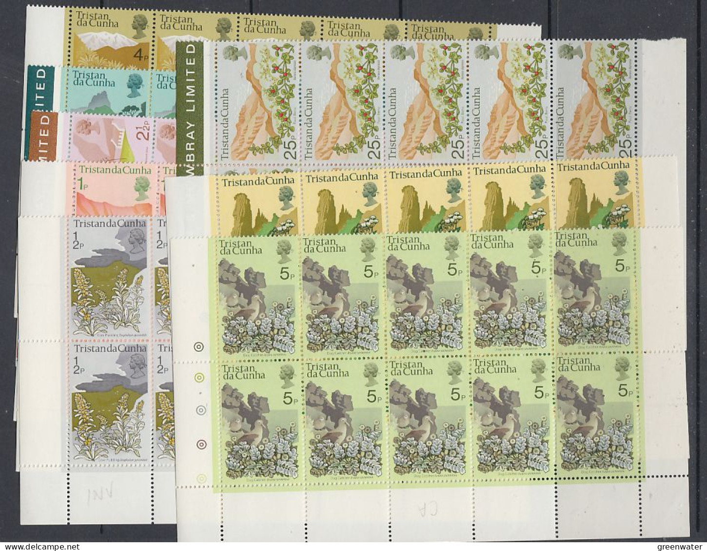 Tristan Da Cunha 1972 Definitives / Flowers 8v (10x) ** Mnh (TDC181) - Tristan Da Cunha