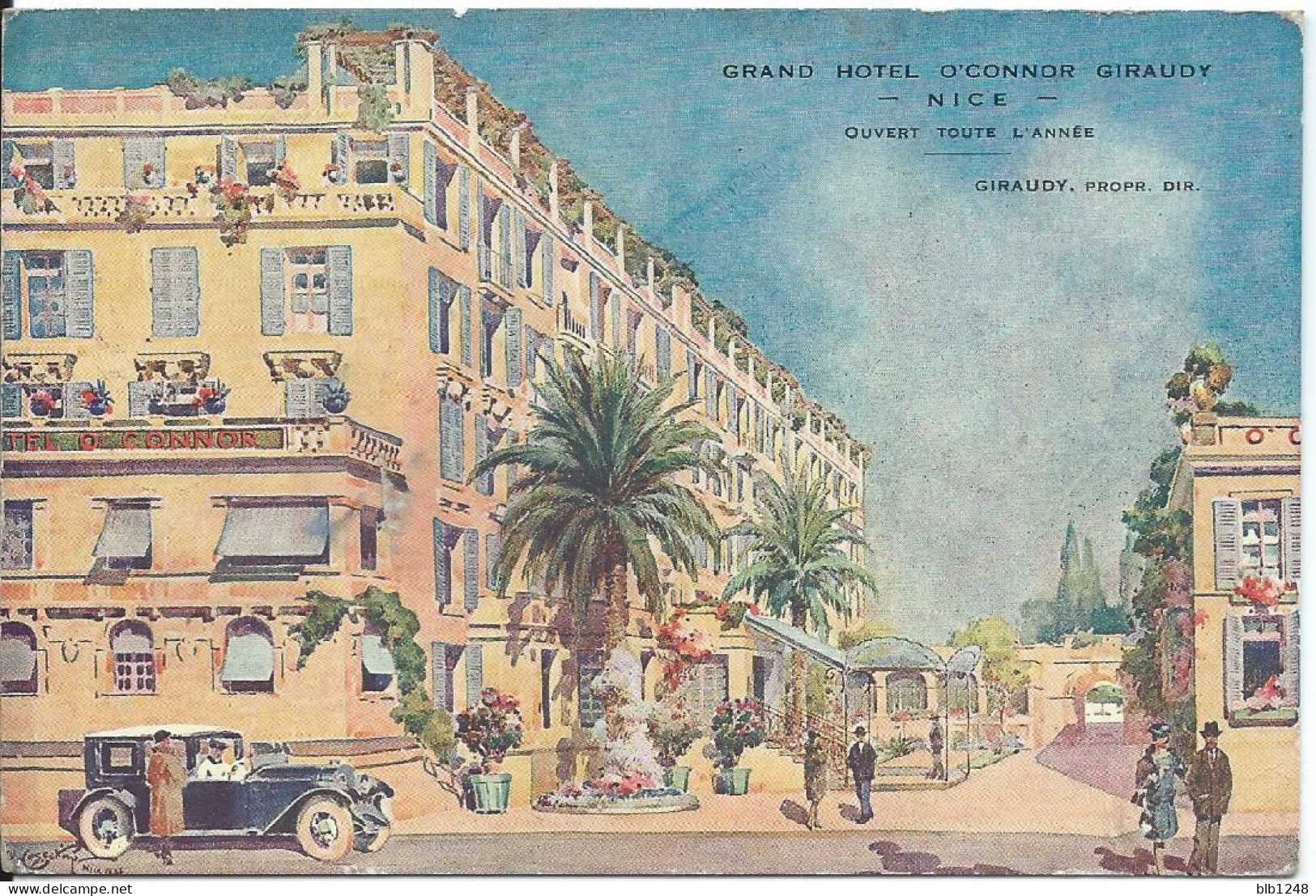 [06] Alpes Maritimes > Nice Grand Hotel O' Connor Giraudy Aquarelle - Andere & Zonder Classificatie