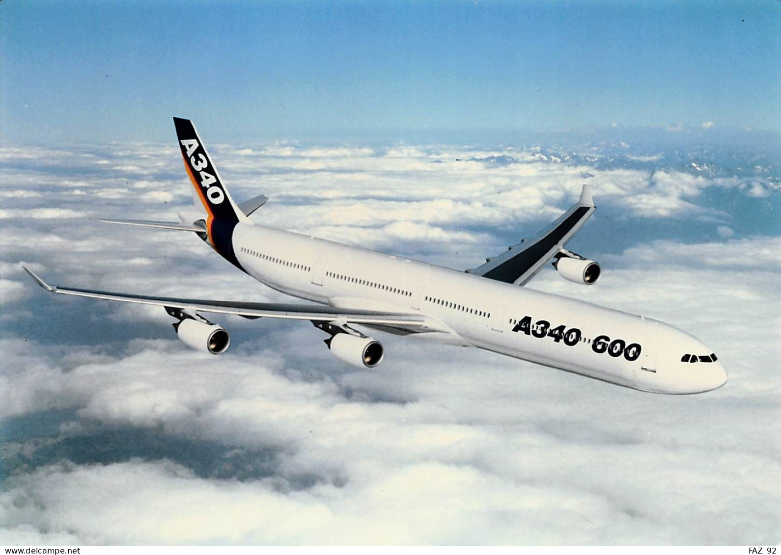 Airbus A340-600 - +/- 180 X 130 Mm. - Photo Presse Originale - Aviation