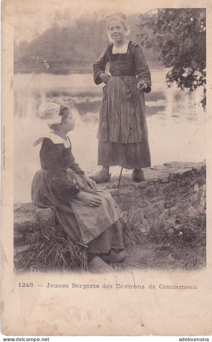 JEUNES BERGERES AUX ENVIRONS DE CONCARNEAU - Concarneau