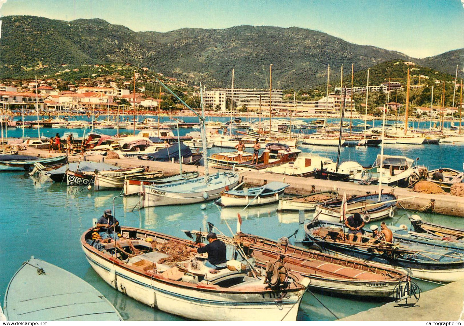 Navigation Sailing Vessels & Boats Themed Postcard Calvaire Sur Mer Yacht Harbour - Segelboote