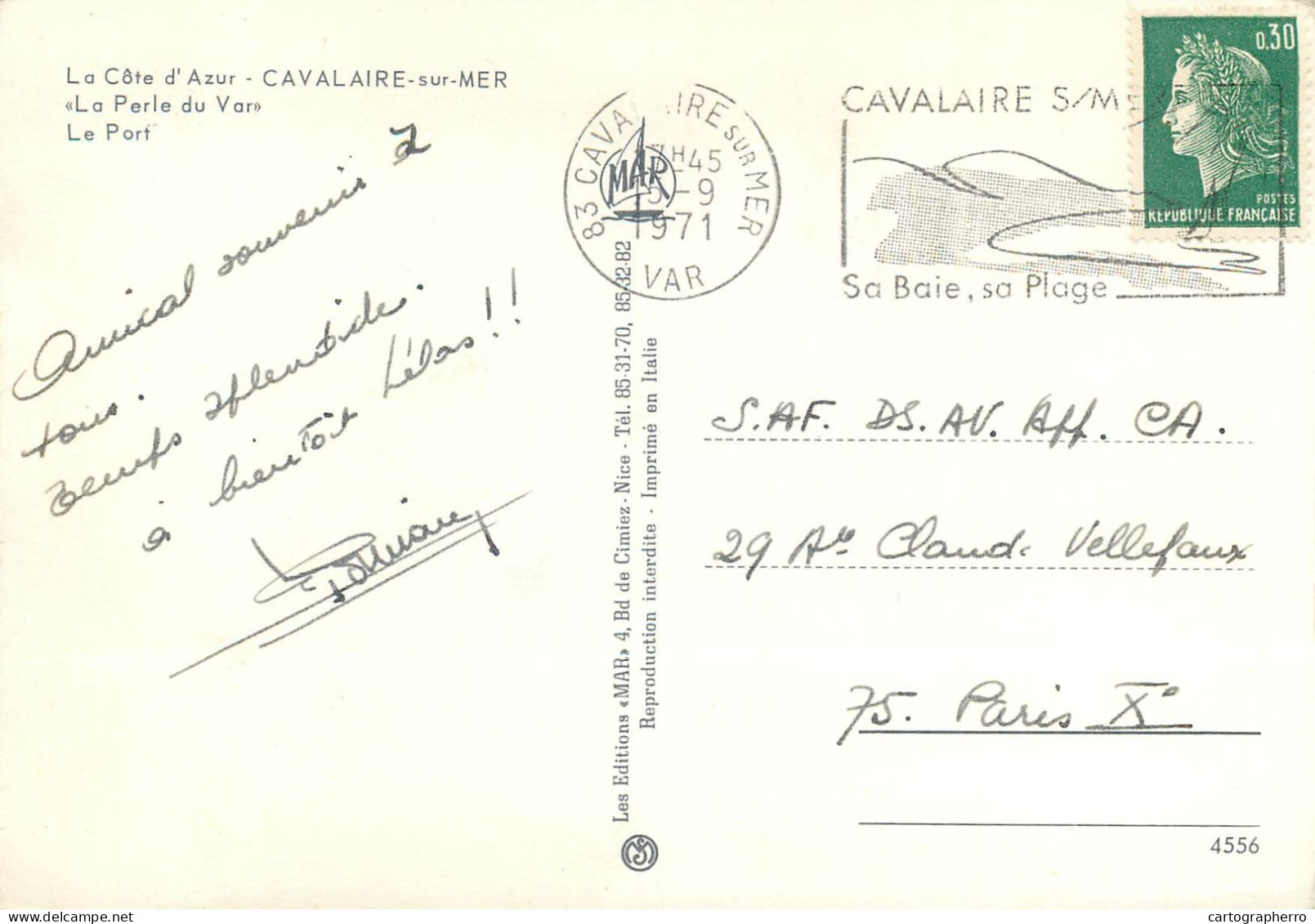 Navigation Sailing Vessels & Boats Themed Postcard Calvaire Sur Mer Yacht Harbour - Segelboote