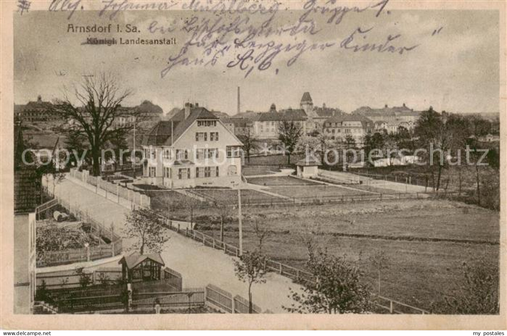 73791628 Arnsdorf Dresden Koenigl. Landesanstalt Arnsdorf Dresden - Andere & Zonder Classificatie