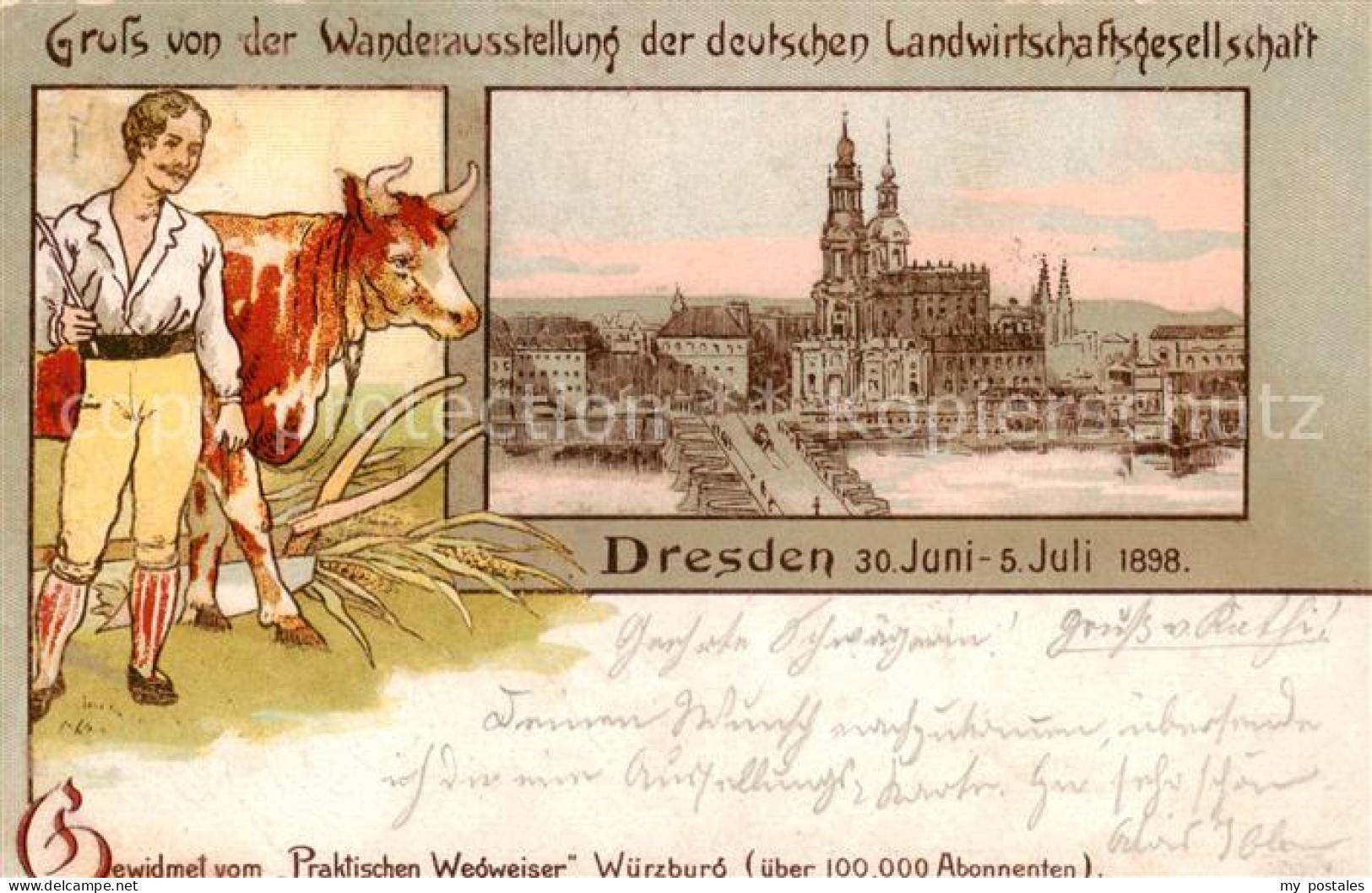 73791626 Dresden Elbe Wanderausstellung D. Deutschen Landwirtschaftsgesellschaft - Dresden