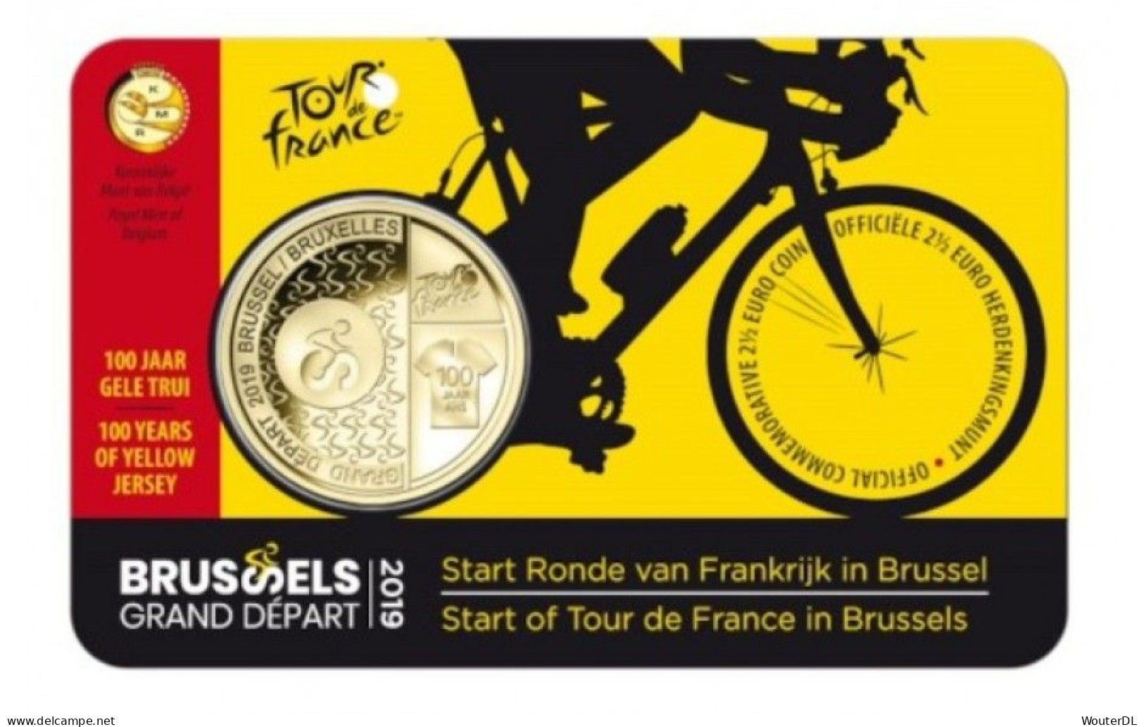 2,5 Euro België 2019 Tour De France - Belgio