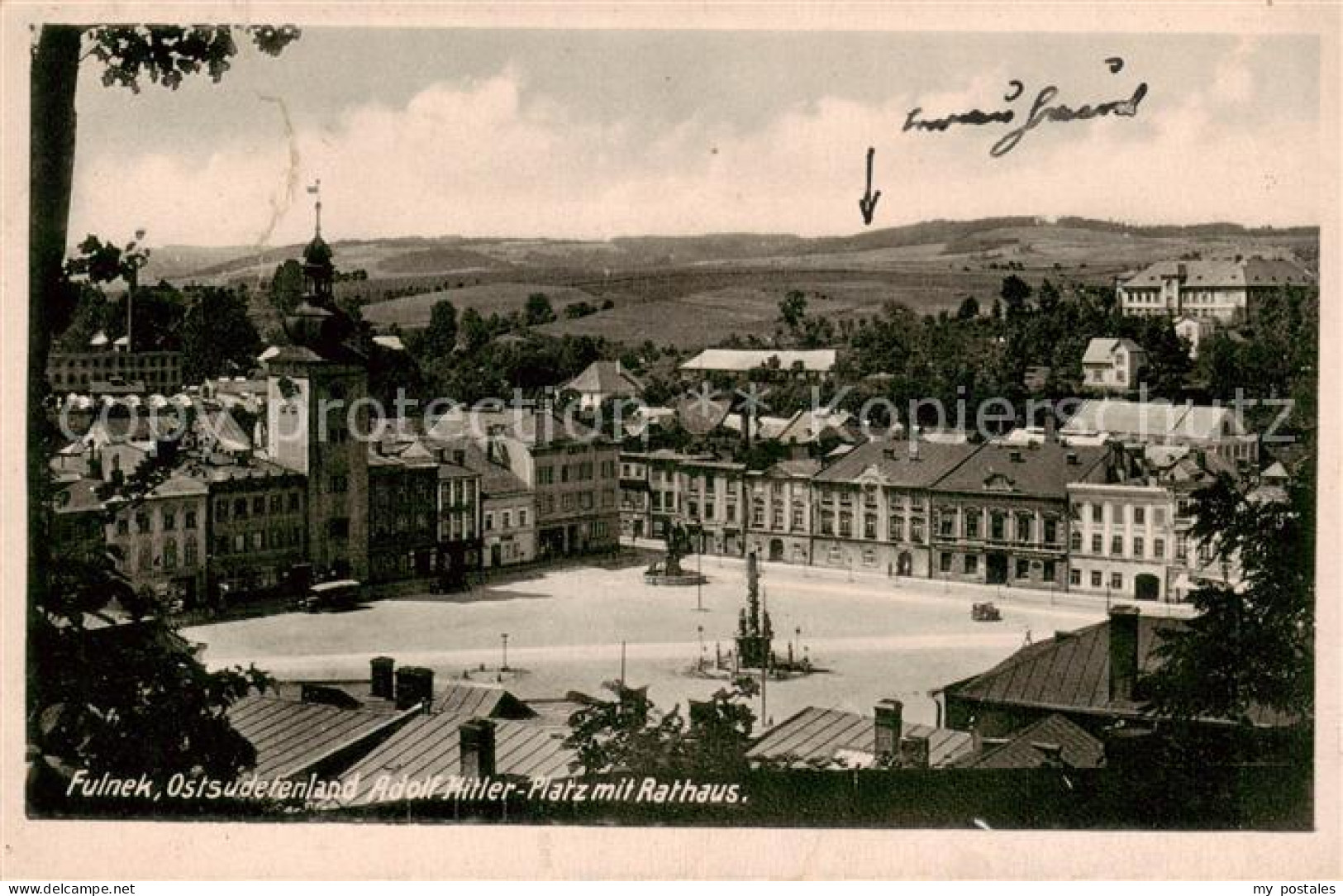 73791604 Fulnek A.-H.-Platz M. Rathaus Fulnek - Czech Republic