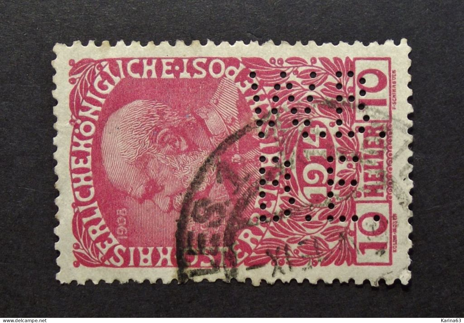 Österreich - Autriche - Oostenrijk - Perfin - Perforé - Lochung  - W.B. / B.E.  - Cancelled - Used Stamps