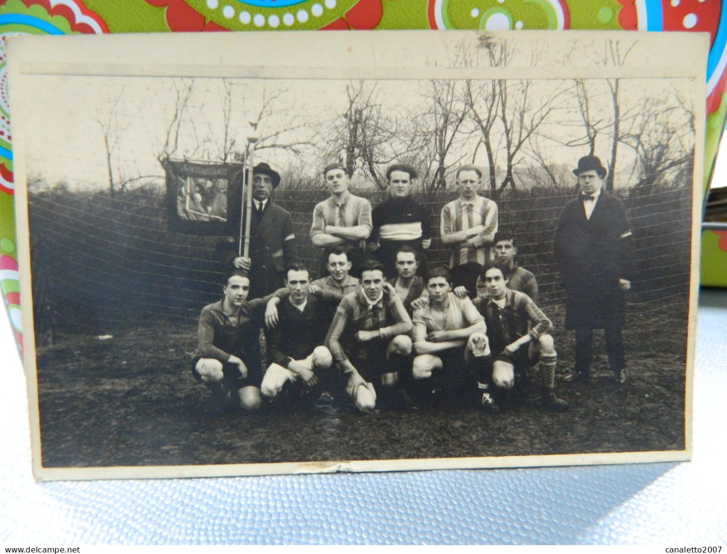 ECAUSSINNES :TRES BELLE PHOTO CARTE DE L'EQUIPE DE FOOTBALL DE L'ELAN ECAUSSINNOIS ANNEE A DETERMINER PHOTO G.DUTRIEUX - Soccer