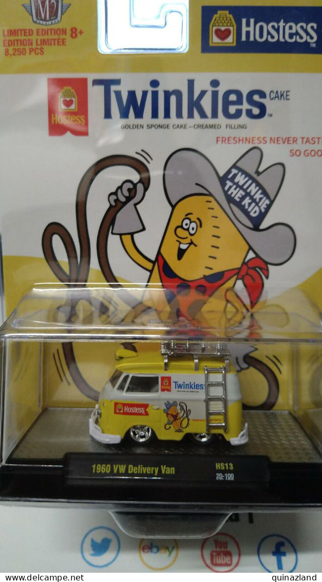 M2 Machines Hostess Twinkies 1960 Volkswagen Delivery Van Limitée (NG116 -117) - Andere & Zonder Classificatie