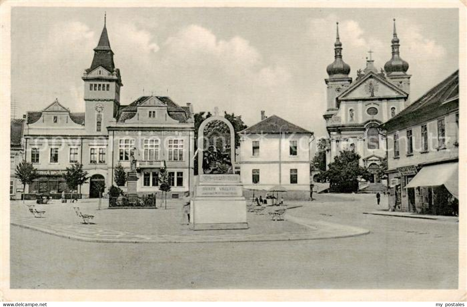 73791587 Stara Boleslav Altbunzlau CZ Namesti - Jubilejni Pomnik  - Czech Republic