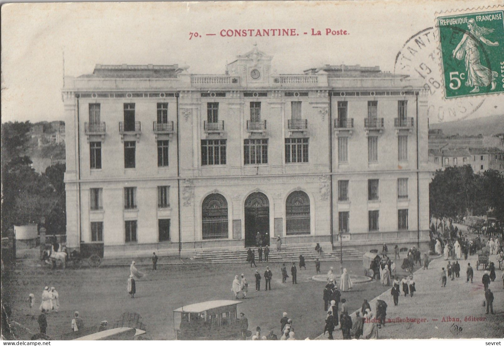 CONSTANTINE   -La Poste    Cliché  Rare - Konstantinopel