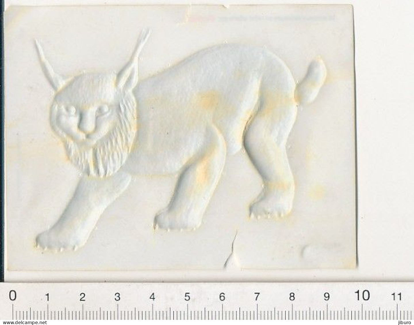 (avec Défauts) Image Stenval Plastifiée (Plastique Thermoformé) Lynx Animal - Otros & Sin Clasificación