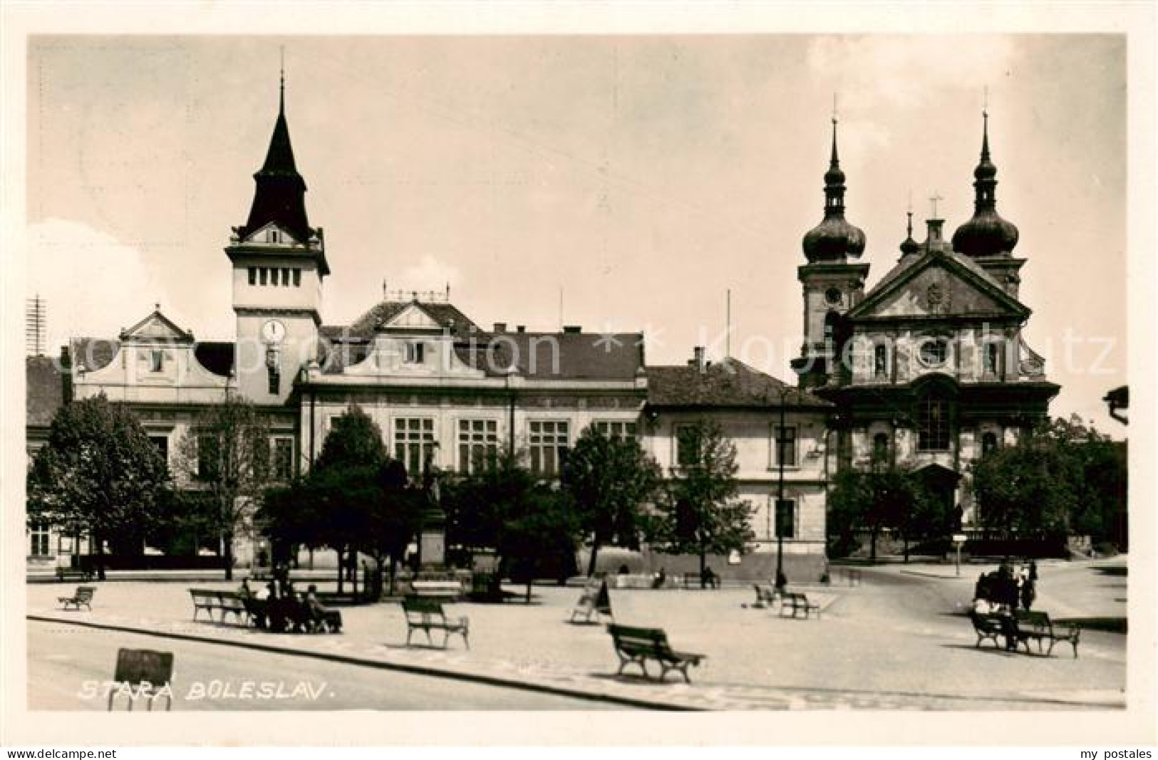 73791569 Stara Boleslav Altbunzlau CZ Kirchplatz  - Tschechische Republik