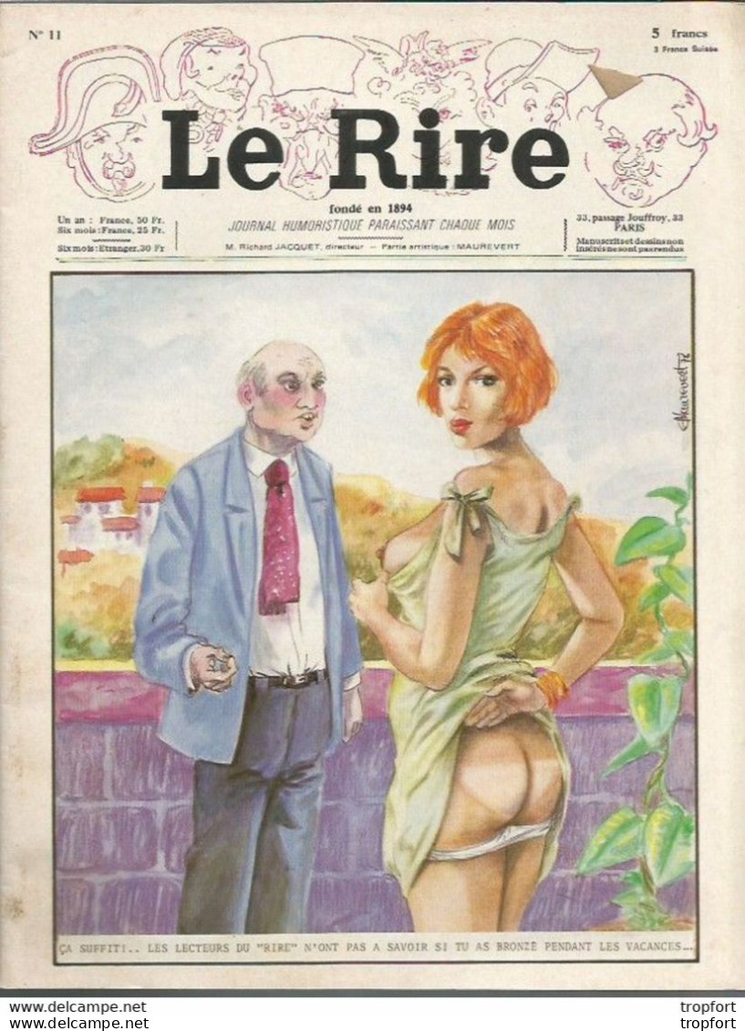 Old Newspaper BD Drawing Humor Sex Designer Revue LE RIRE 1978 Humour / H . GERBAULT / Petites Femmes De Revue - 1950 - Heute