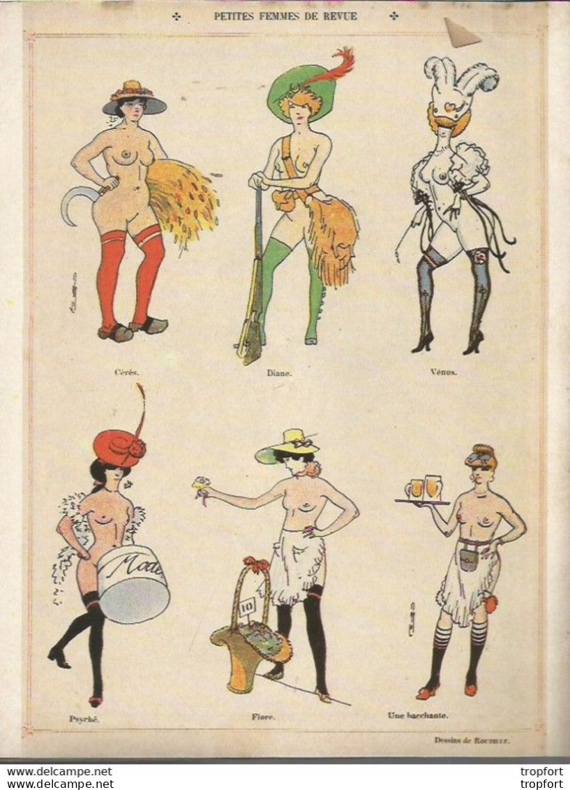 Old Newspaper BD Drawing Humor Sex Designer Revue LE RIRE 1978 Humour / H . GERBAULT / Petites Femmes De Revue - 1950 - Heute