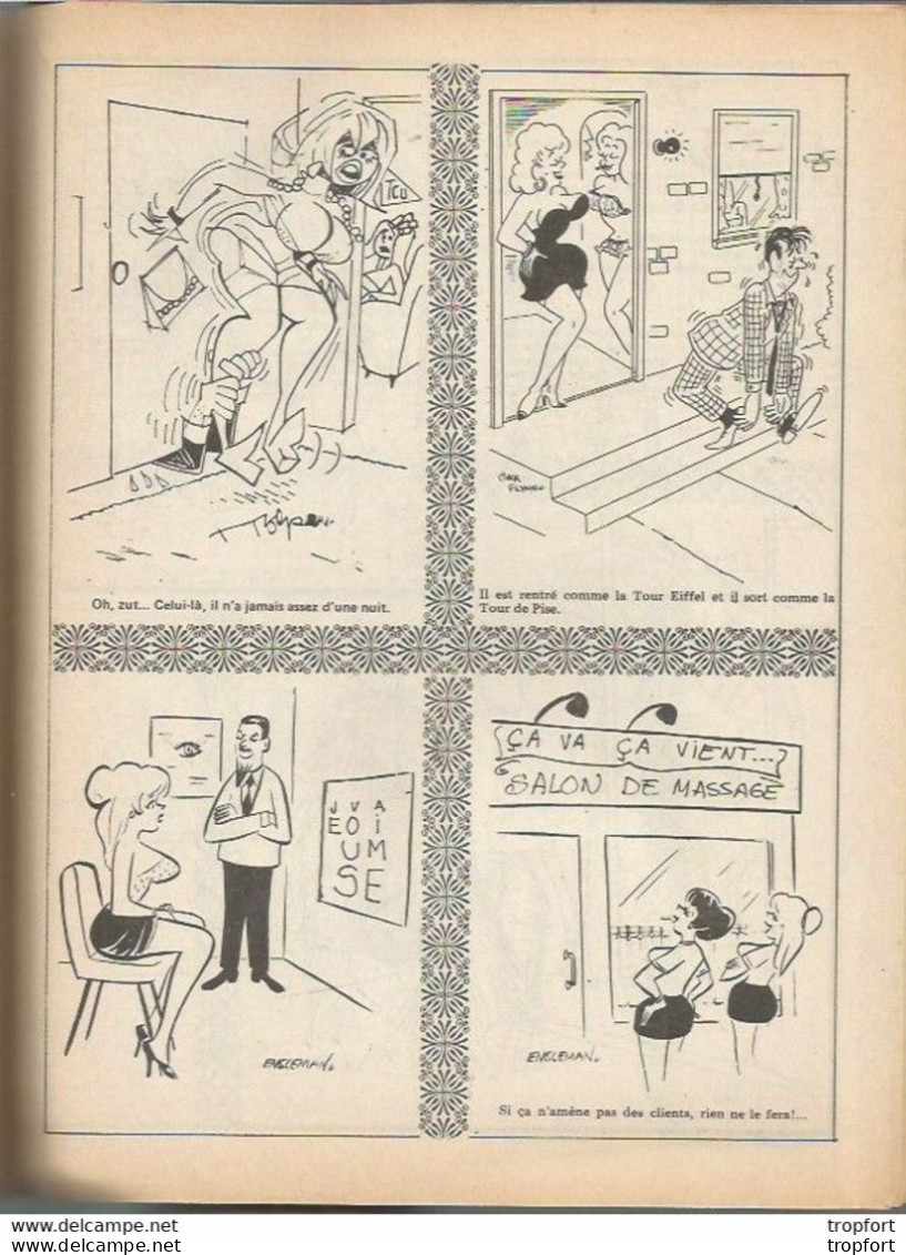 old newspaper BD drawing humor sex designer revue LE RIRE 1978 Humour / H . GERBAULT / petites femmes de revue