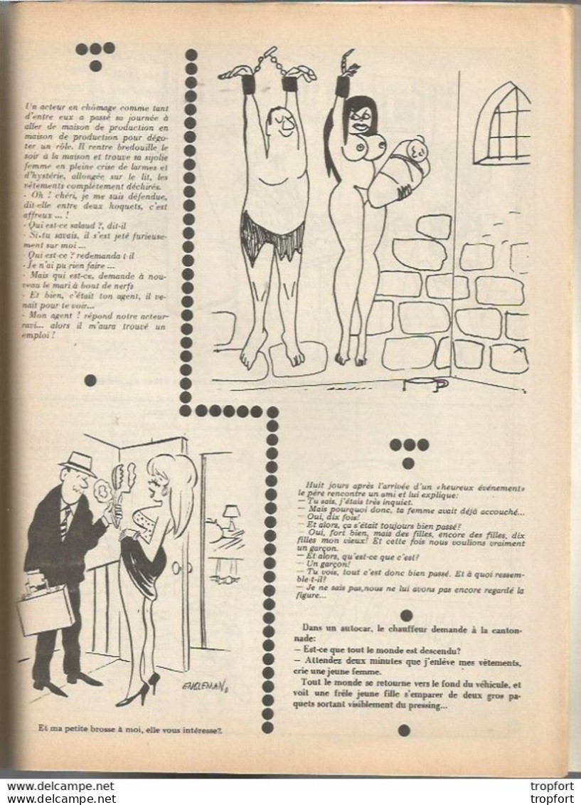 old newspaper BD drawing humor sex designer revue LE RIRE 1978 Humour / H . GERBAULT / petites femmes de revue