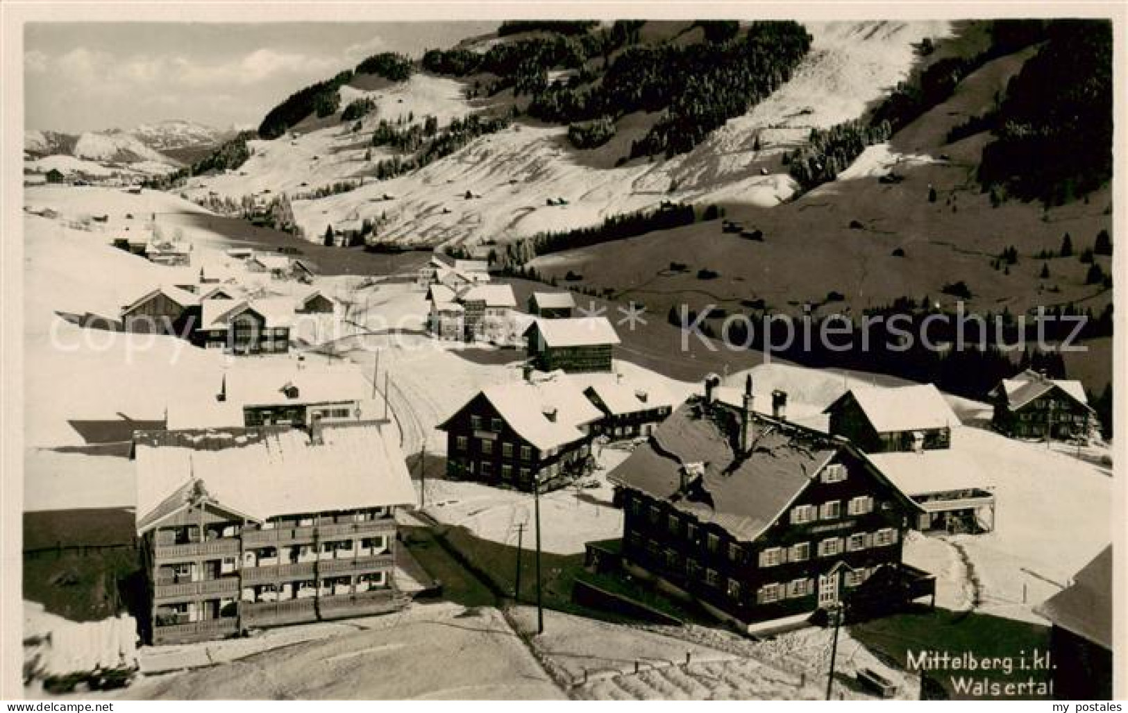 73791517 Mittelberg Kleinwalsertal Teilansicht Im Winter Mittelberg Kleinwalsert - Autres & Non Classés