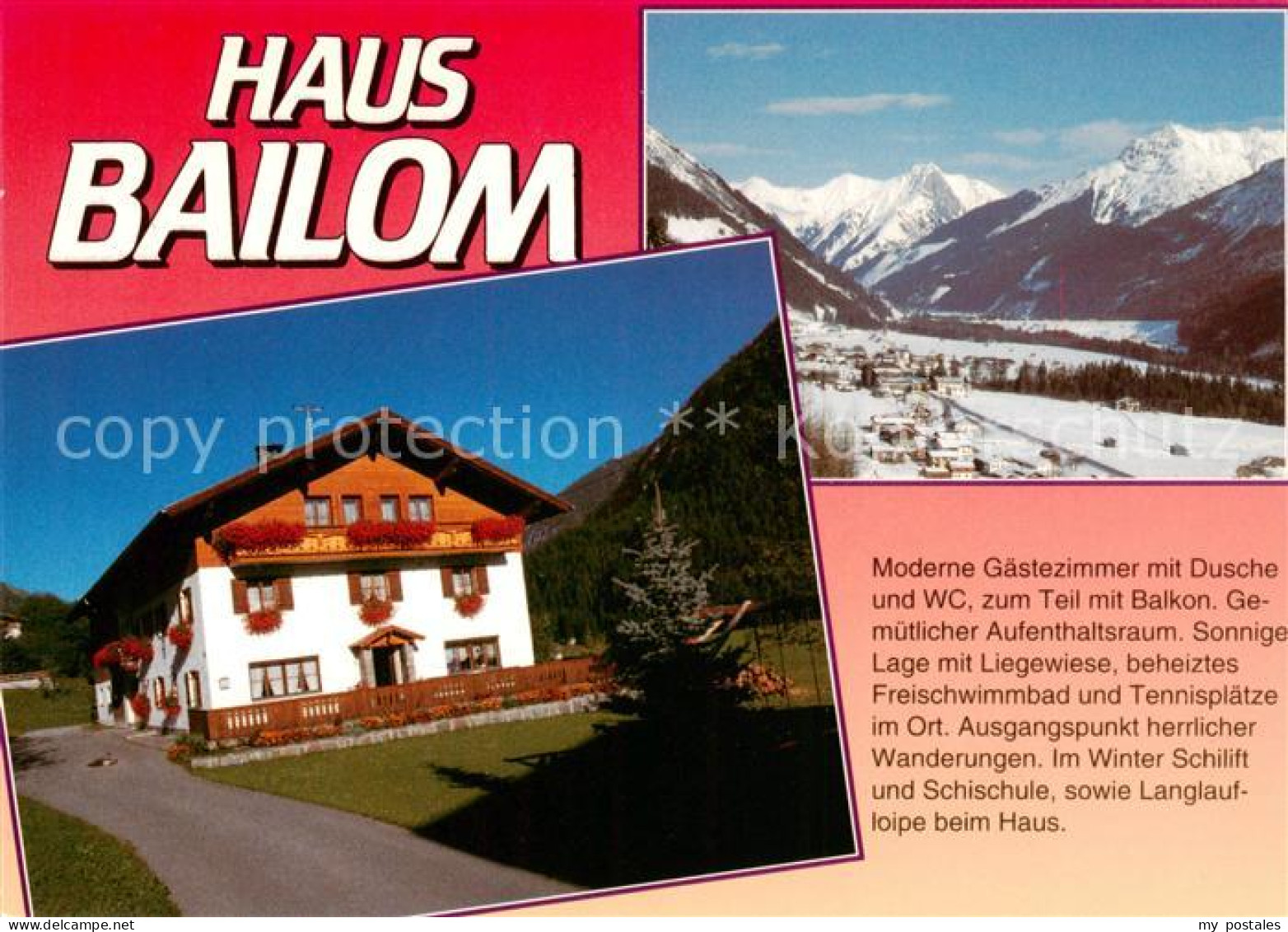 73791444 Elbigenalp Lechtal Tirol AT Haus Bailom Panorama  - Other & Unclassified