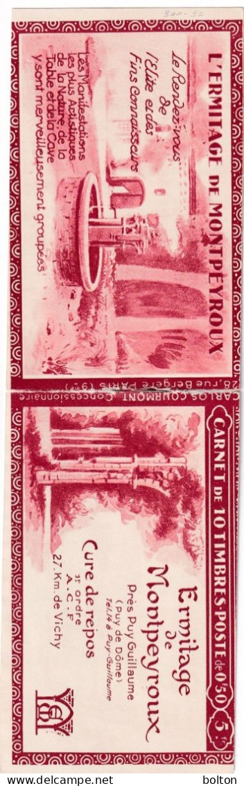 Francia Carnet 10 Francobolli Da 50c In Ottime Condizioni Con Molte Pubblicità - 1903-60 Semeuse Lignée