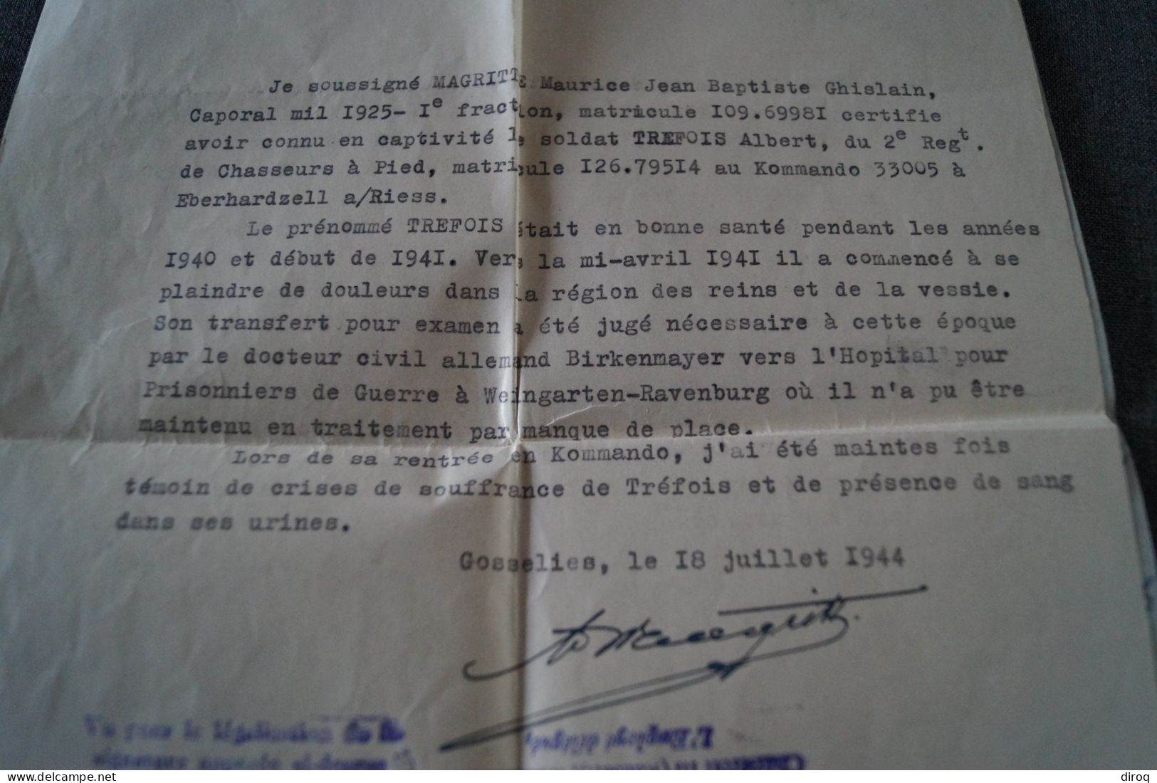 Guerre 40-45,2 Documents De Guerre + Croix Rouge,camps De Prisonniers 1944,original Pour Collection - 1939-45