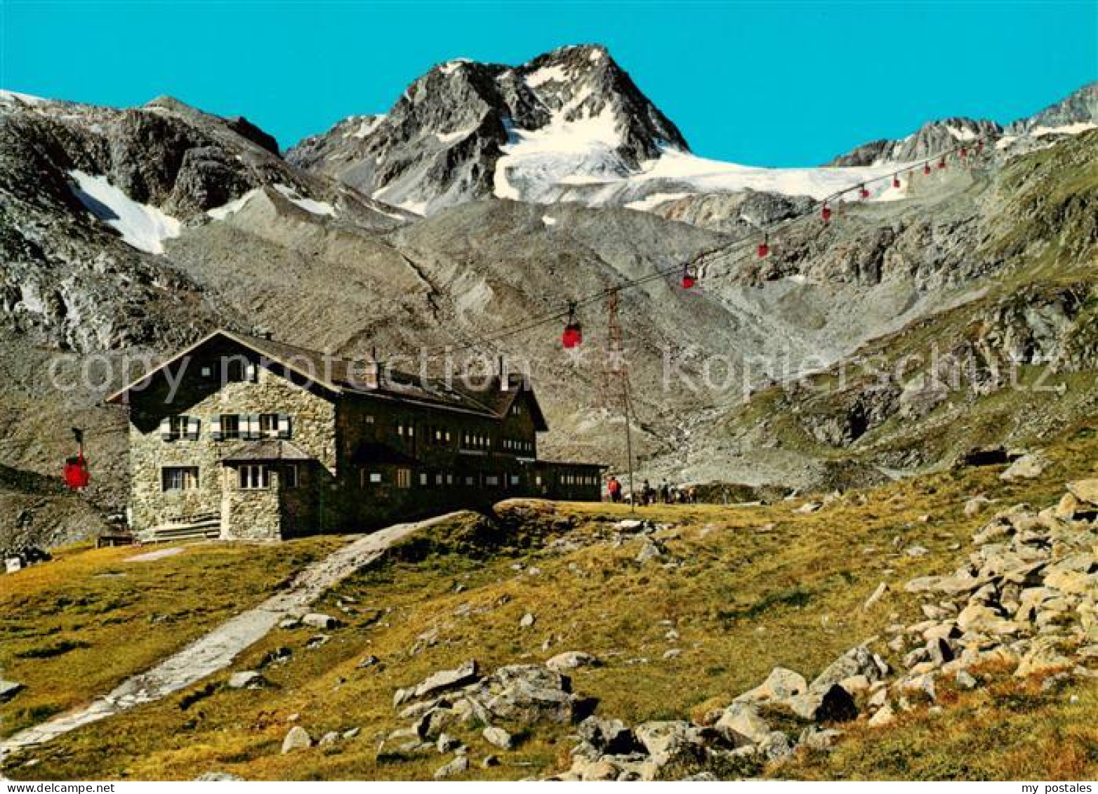 73791396 Stubaital Dresdner Huette Mit Schaufelspitze Stubaier Wildspitze Stubai - Other & Unclassified