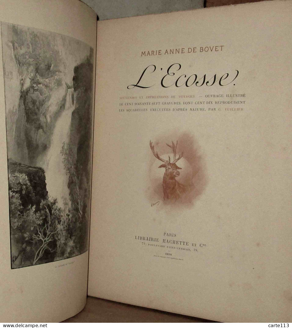 BOVET Marie Anne De - L'ECOSSE - SOUVENIRS ET IMPRESSIONS DE VOYAGES - 1801-1900