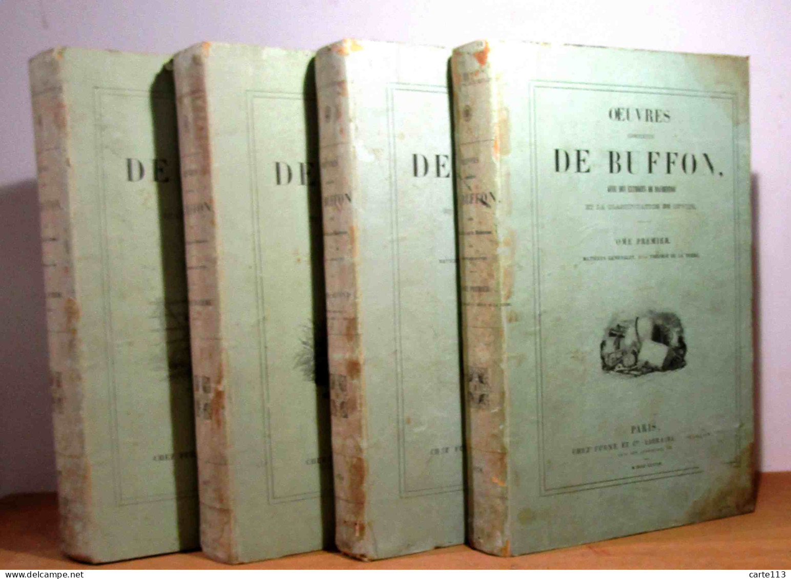 BUFFON Georges-Louis Leclerc, Comte De - OEUVRES COMPLETES DE BUFFON, AVEC DES EXTRAITS DE DAUBENTON ET LA CLA - 1801-1900