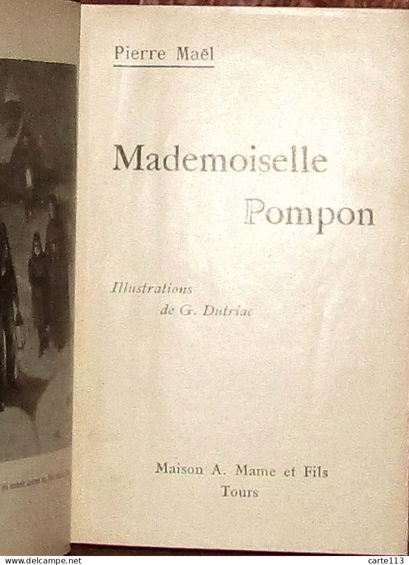 MAEL Pierre, Pseudonyme De  Charles VINCENT - MADEMOISELLE POMPON - 1901-1940