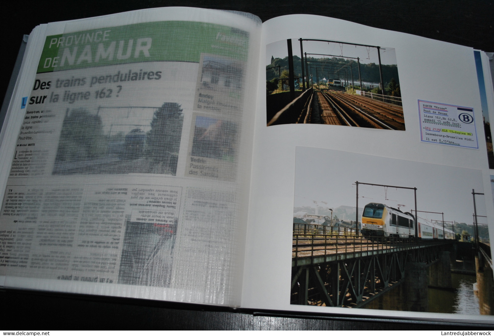 Album photo 167 Ligne 130 B Hastedon Flawinne gare HLE 23 Herbatte EC 90 295 97 IRIS Vauban Travaux Namur Pont de Meuse