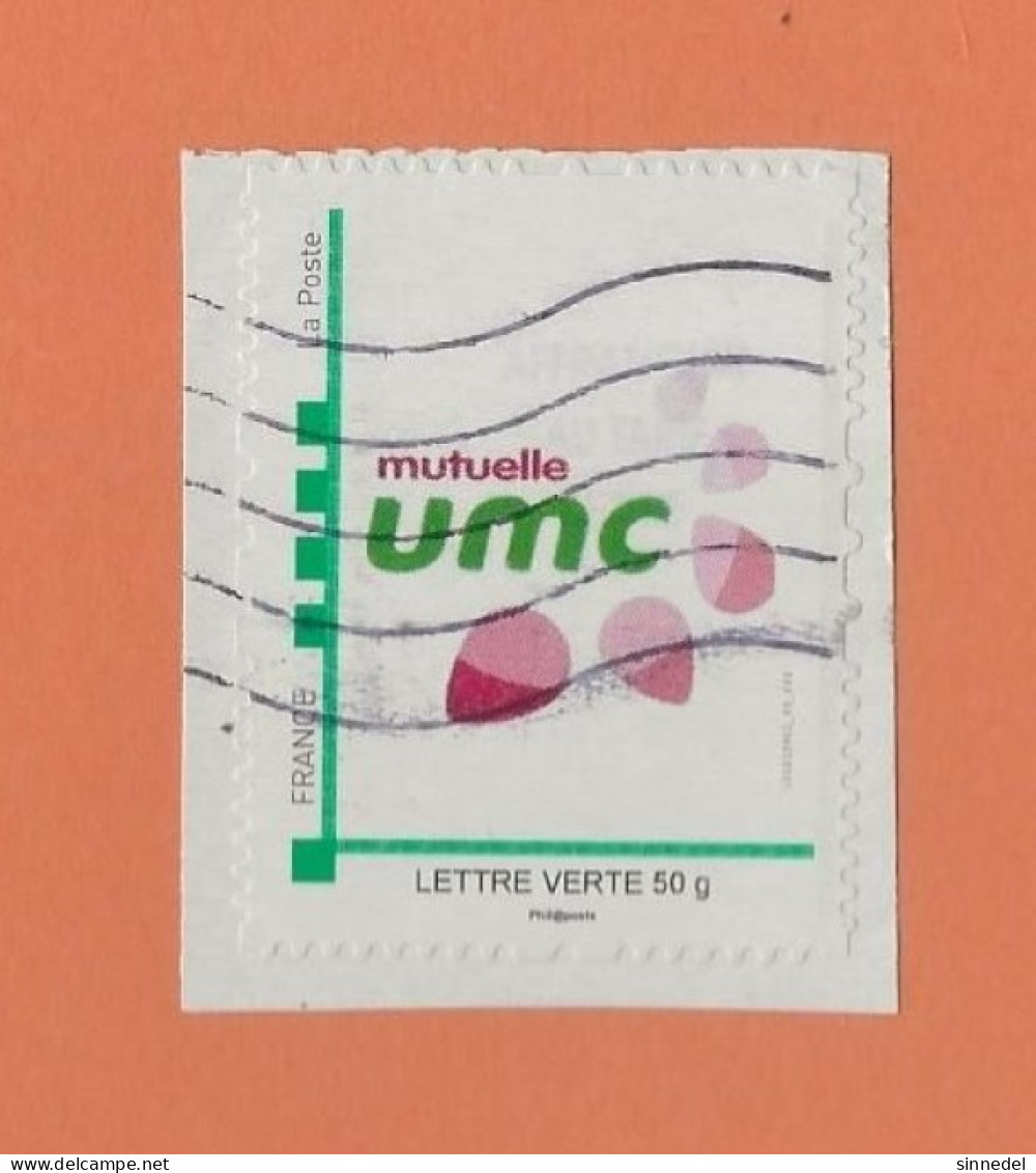 France   LETTRE VERTE MUTUELLE UMC 50 GRS   Phil@poste - Used Stamps