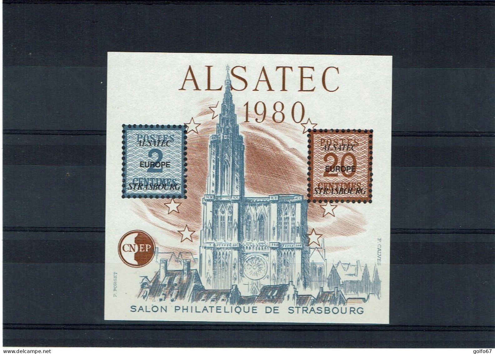 FRANCE Bloc CNEP 1980 Y&T N° 1 NEUF** ALSATEC (0506) - CNEP